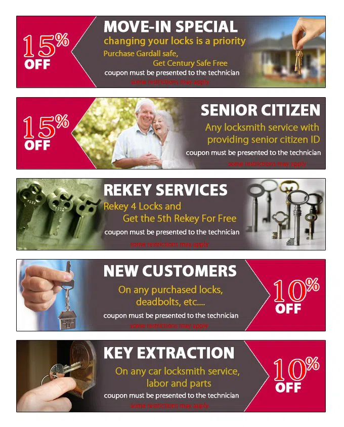 Galaxy Locksmith Store Sewickley, PA 412-324-2289 - coupon23-set-five